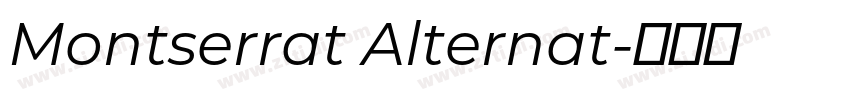 Montserrat Alternat字体转换